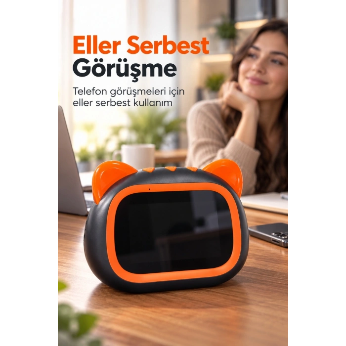 Bluetooth Hoparlör Ekranlı Saat Ve Alarm Özellikli