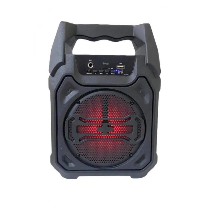 Bluetooth Hoparlör Led Işıklı Taşınabilir Kablosuz Speaker Uzun Pil Ömrü