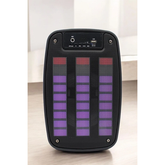 Bluetooth  Hoparlör Mikrofonlu Speaker Taşınabilir Şarjlı