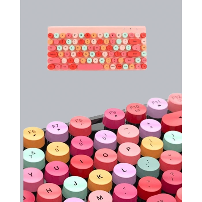 Bluetooth Klavye Ve Mouse Kombinasyonu – Usb Alıcılı, Kompakt, Uzun Ömürlü