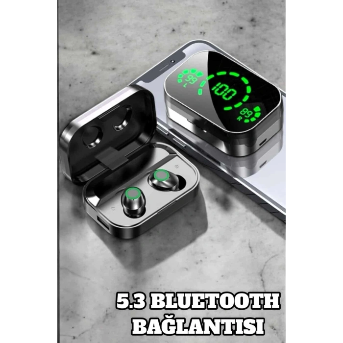 Bluetooth Kulaklık Çift Telefon Desteği Ve Suya Dayanıklı Powerbankli