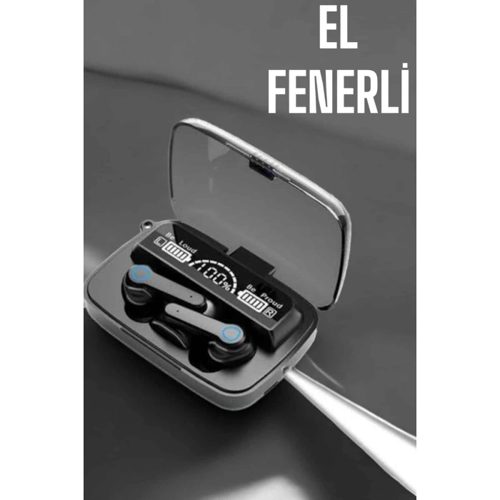 Bluetooth Kulaklık Powerbankli Dijital Göstergeli Dokunmatik Kontrol