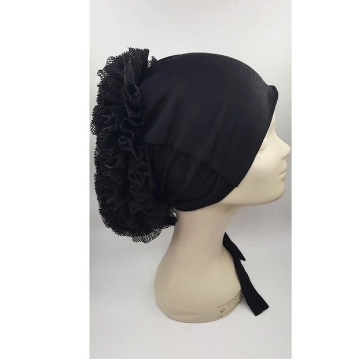 Bone  Dikişli Fırfırlı Bone Bandana (599)