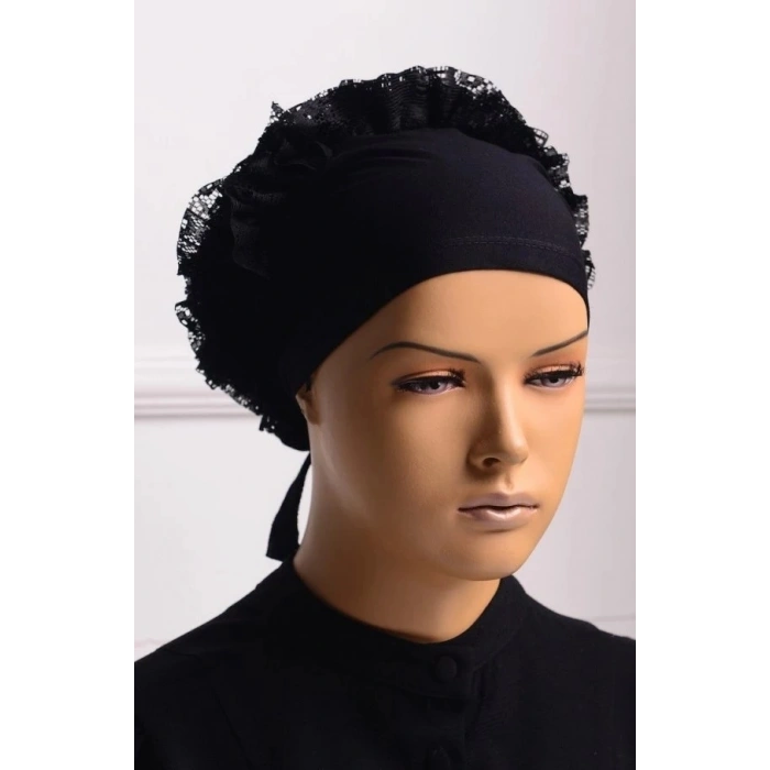 Bone  Dikişli Fırfırlı Bone Bandana (5Li Paket) (599)