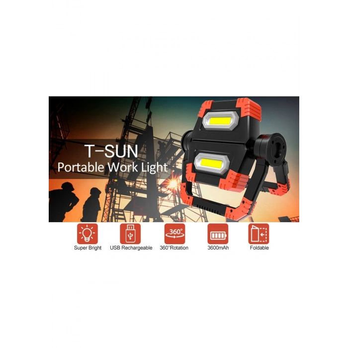 Br S100 30w Cob Led Usb Projektör El Feneri