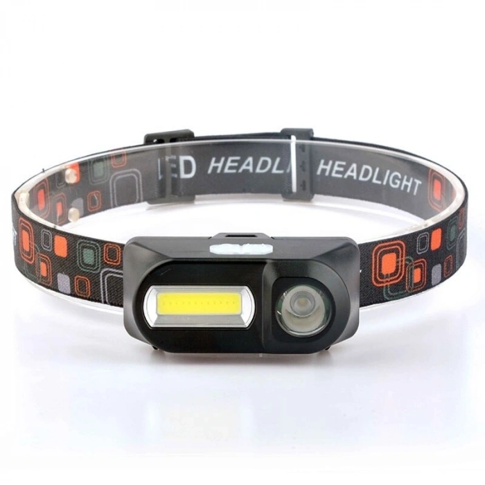 Br T200 T6 + Cob Led Şarjlı Kafa Feneri