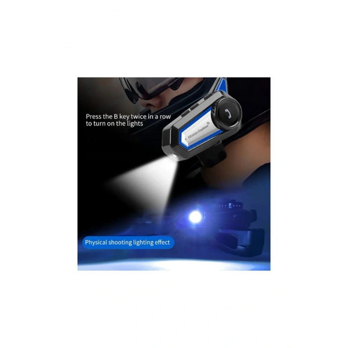 Bt31 Kask Kulaklık Bluetooth 5.0 Motosiklet Interkom Su Geçirmez Kablosuz Kulaklık
