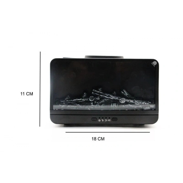 Buhar Nemlendirici & Şömine Efektli Aromaterapi Difüzörü