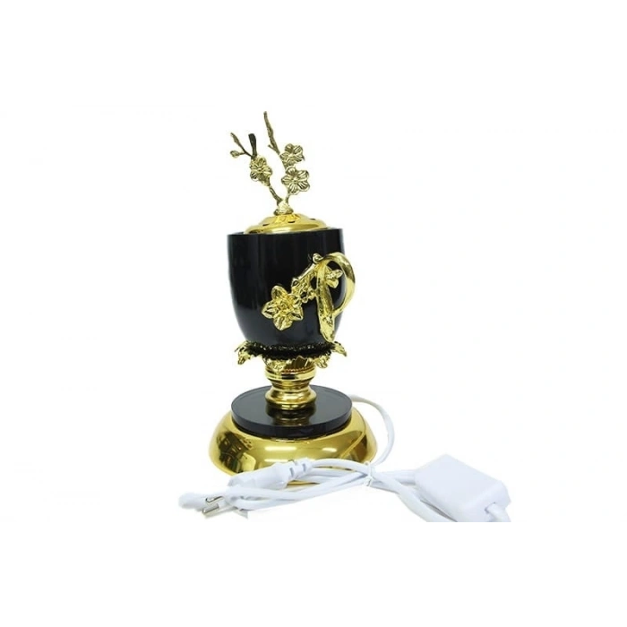 Buhurdanlık Seramik Elektrikli Altın Dekorlu Kapak Ve Ayak