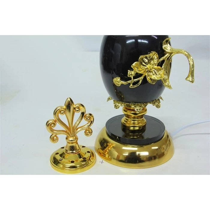 Buhurdanlık Seramik Elektrikli Altın Dekorlu Kapak Ve Ayak