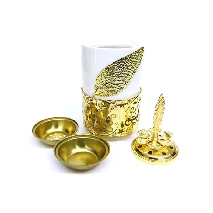 Buhurdanlık Seramik  Zamak Kaplamalı