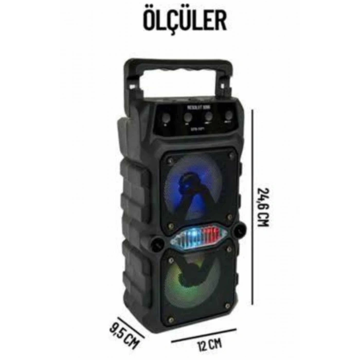 Büyük Boy Bluetooth Hoparlör Çoklu Bağlantı Çift Çıkışlı Taşınabilir Kesintisiz