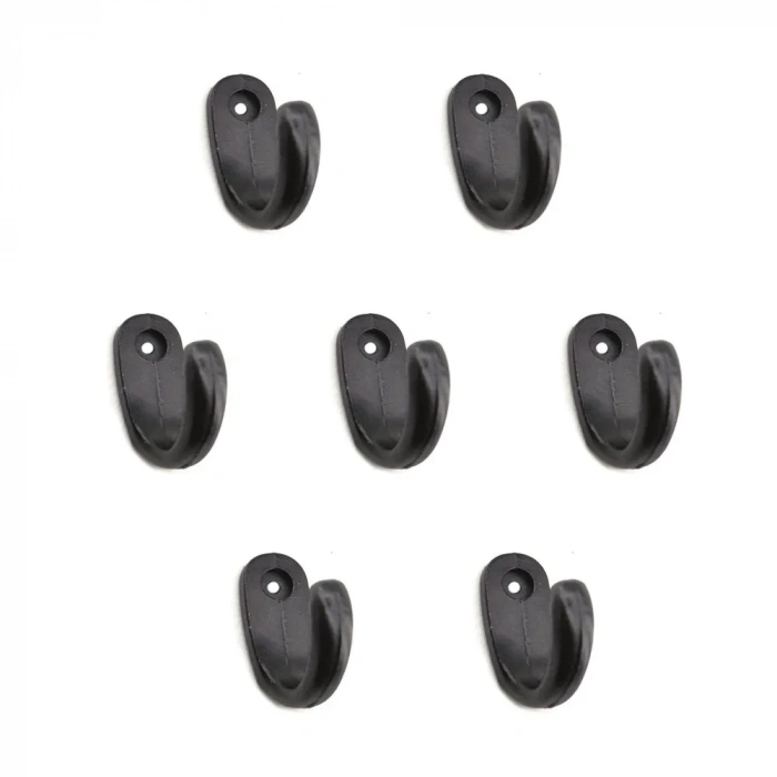 Büyük Tekli Fincan Askı, Dekor Askısı - Siyah, 100 Adet, 12x23x30 Mm