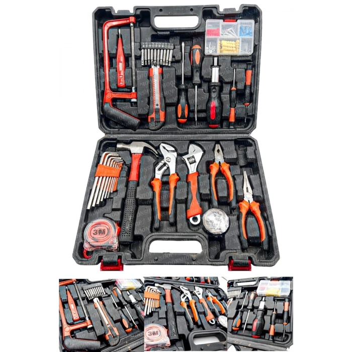 105 Parça Özel Alışım Çelik Professıonel Alet Takım Seti Avadanlık Pense Set.