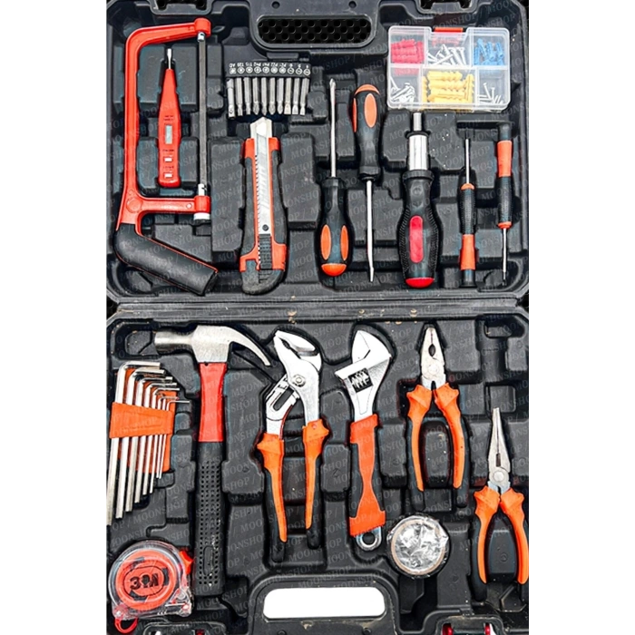 105 Parça Özel Alışım Çelik Professıonel Alet Takım Seti Avadanlık Pense Set.