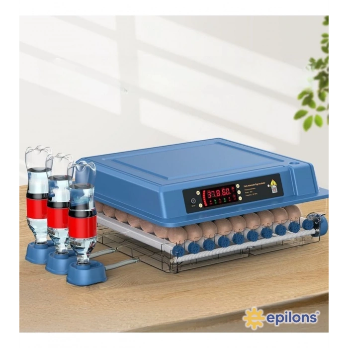 60 Yumurta Kapasiteli Tam Otomatik Kuluçka Makinesi - Civciv, Kaz, Hindi Ve Ördek Yetiştiriciliği Epo-w60