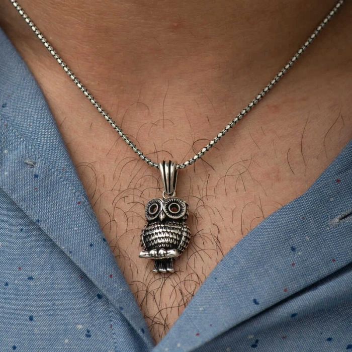 Byhodi ​925 Ayar Gümüş Baykuş Kolye T4647 (599599)