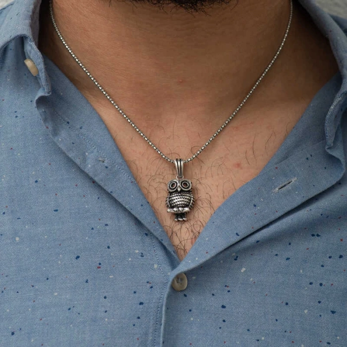 Byhodi ​925 Ayar Gümüş Baykuş Kolye T4647 (599599)