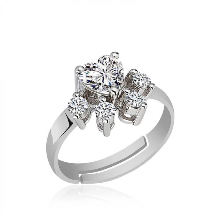 Byhodi 925 Ayar Gümüş Beyaz Kedi Patisi Yüzük T5137 (599599)