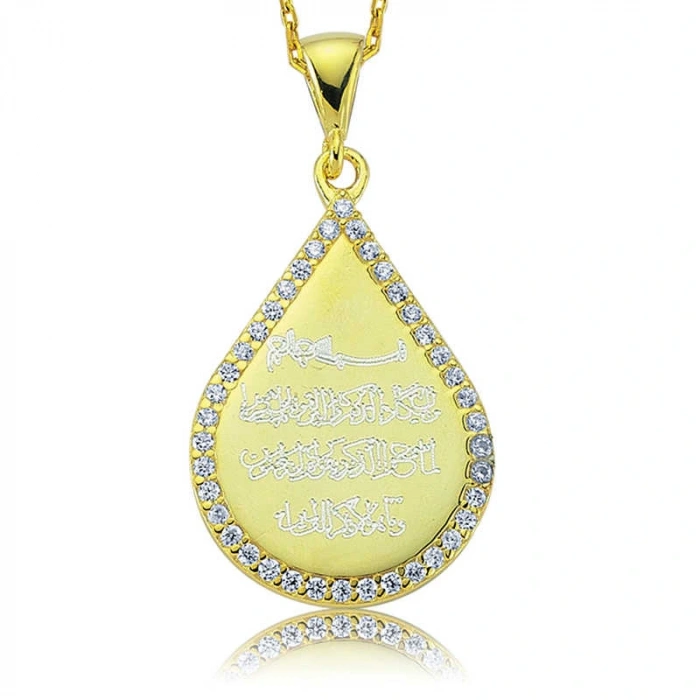 Byhodi 925 Ayar Gümüş Damla Nazar Duası Kadın Gümüş Kolye PT2610252 (599599)