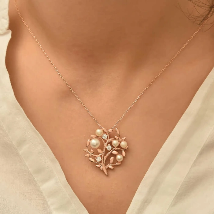 Byhodi 925 Ayar Gümüş Hayat Ağacı Kolye T4226 (599599)