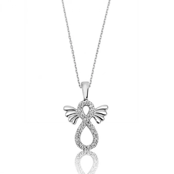 Byhodi 925 Ayar Gümüş Kanatlı Sonsuzluk Kadın Gümüş Kolye PT2610355 (599599)