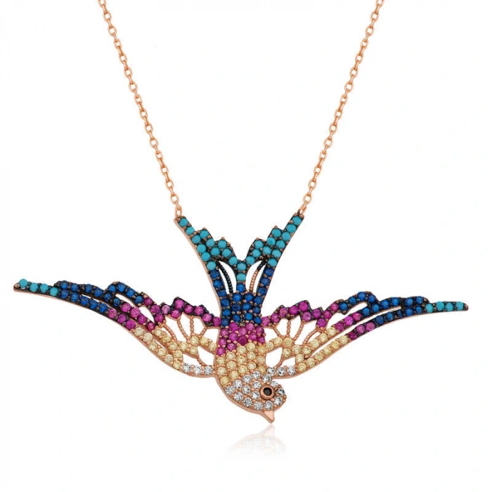 925 Ayar Gümüş Kırlangıç Kadın Gümüş Kolye PT2610820 (599599)