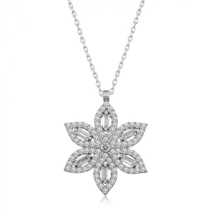 Byhodi 925 Ayar Gümüş Nergiz Çiçeği Kadın Gümüş Kolye T7022 (599599)