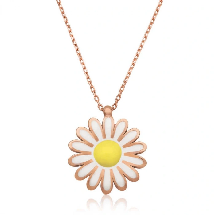 Byhodi 925 Ayar Gümüş Papatya Kadın Gümüş Kolye PT2610903 (599599)