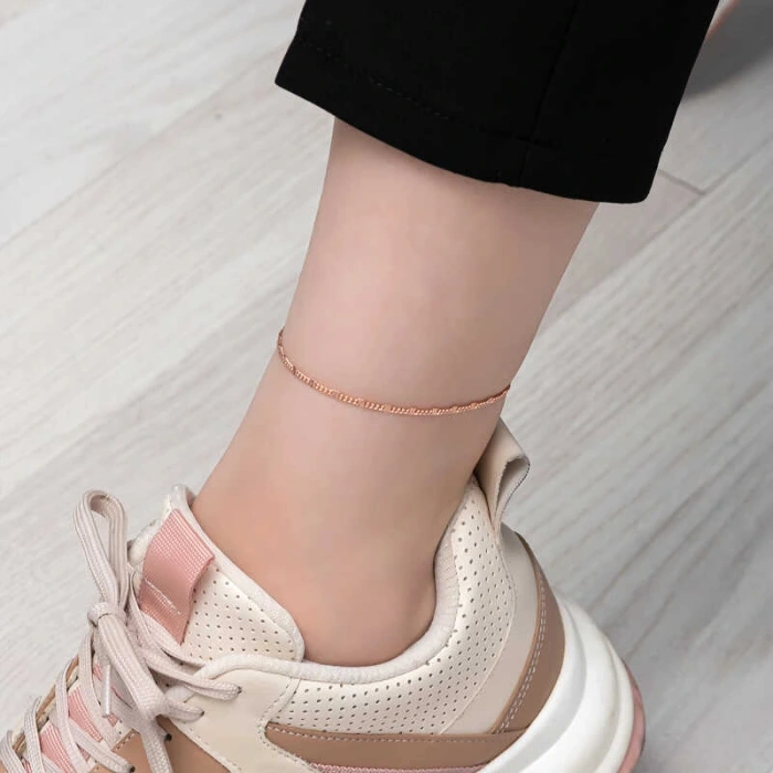 Byhodi 925 Ayar Gümüş Rose Kalemli Halhal T8109 (599599)