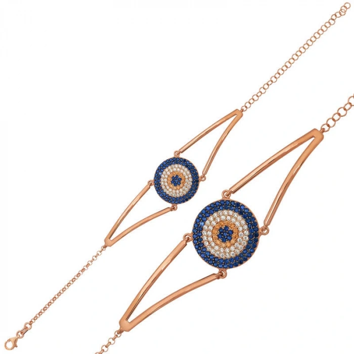 Byhodi 925 Ayar Gümüş Rose Nazar Bileklik BR0460661 (599599)