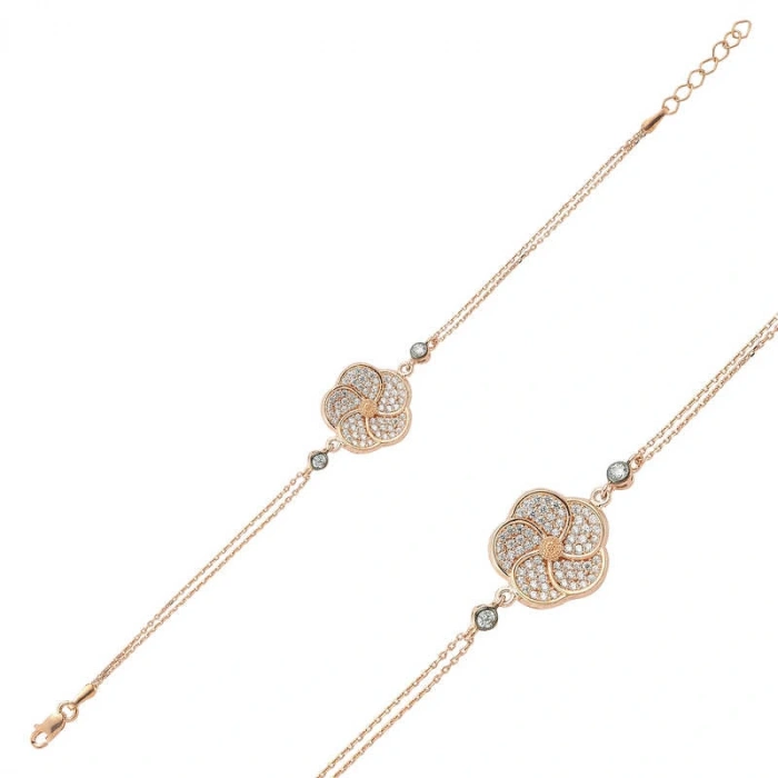 Byhodi ​925 Ayar Gümüş Rose Papatya Bileklik T3970 (599599)