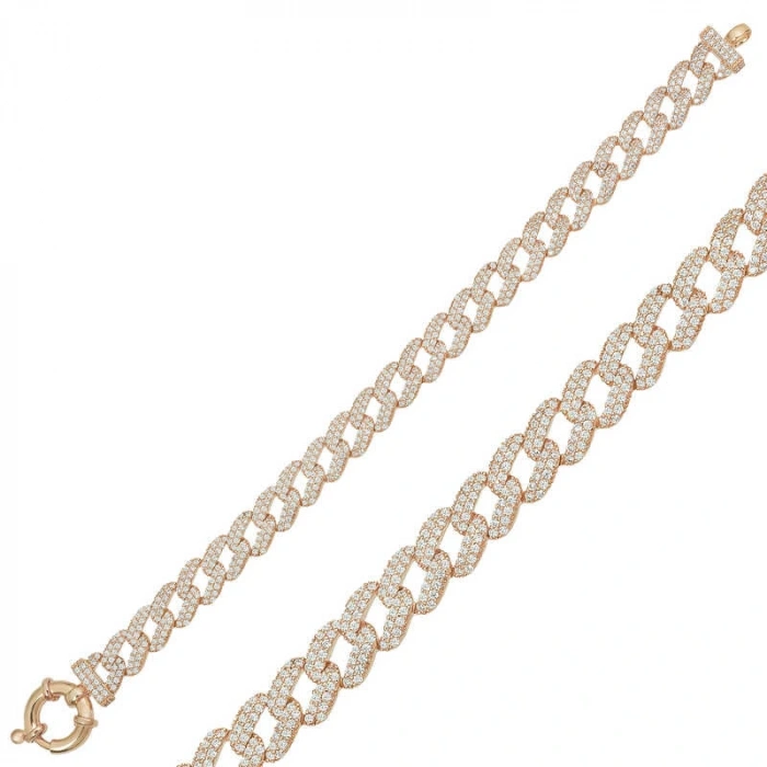 Byhodi 925 Ayar Gümüş Rose Taşlı Gurmet Bileklik T5868 (599599)