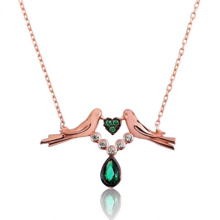 Byhodi 925 Ayar Gümüş Sevgi Kuşu Kadın Gümüş Kolye PT2610527 (599599)