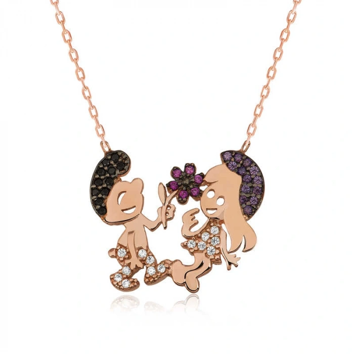 Byhodi 925 Ayar Gümüş Şirinler Kadın Gümüş Kolye PT2610668 (599599)