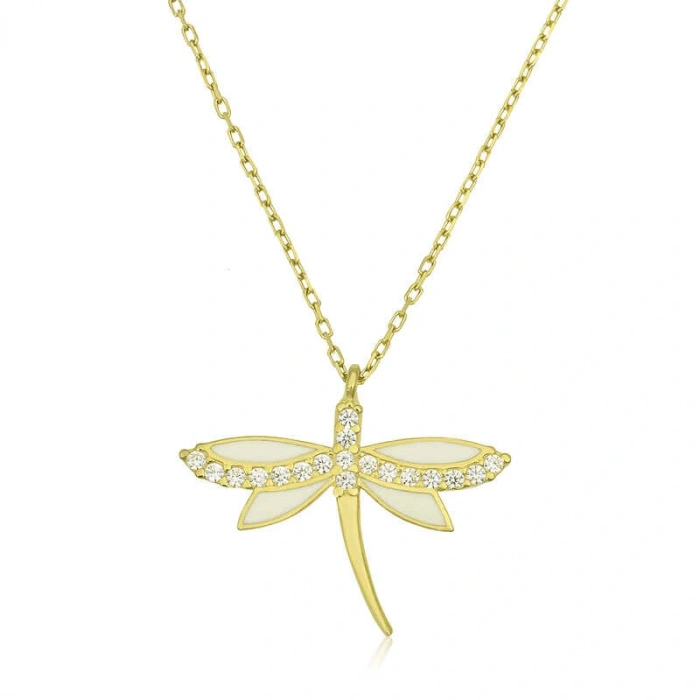 925 Ayar Gümüş Yusufçuk Bayan Gümüş Kolye T6536 (599599)