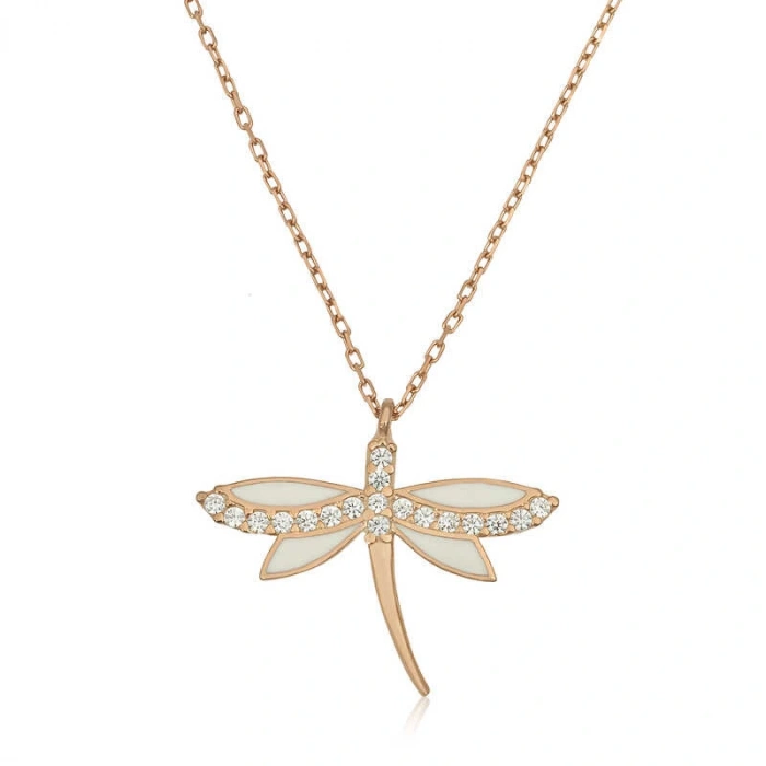 925 Ayar Gümüş Yusufçuk Kadın Gümüş Kolye T6525 (599599)