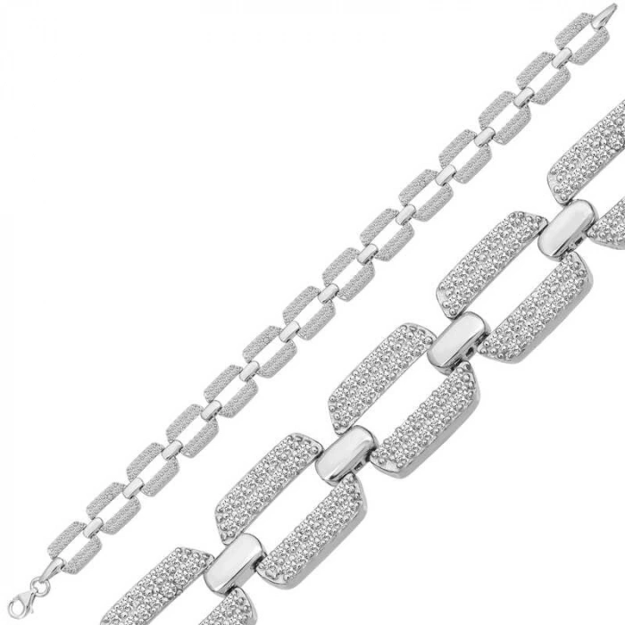 Byhodi 925 Ayar Gümüş Zirkon Taşlı Kadın Bileklik T6962 (599599)