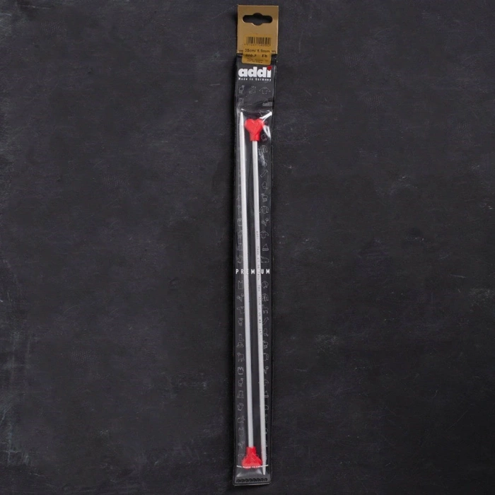 Addi Kalpli 5mm 35cm Klasik Alüminyum Örgü Şişi -