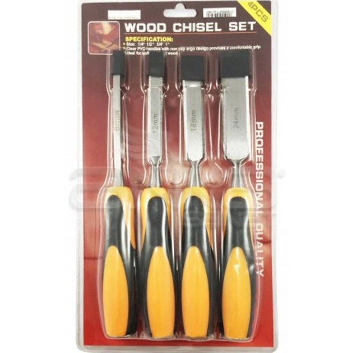 Ağaç Oyma Seti Darbeli İskarpela Seti - 6-12-18-22mm