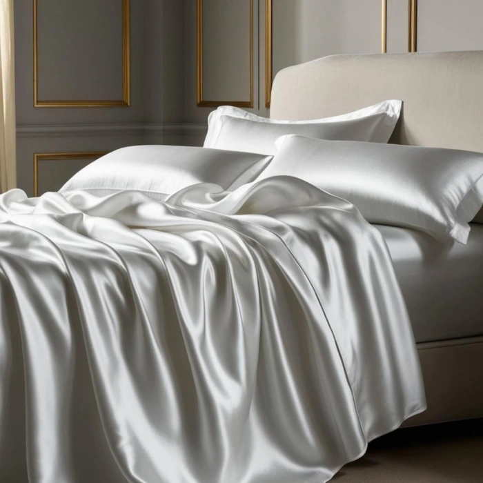 Antibakteriyel Terletmeyen İpek Saten Yastık Kılıfı 2li 50x70 Beyaz