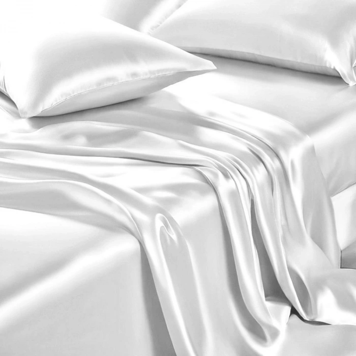 Antibakteriyel Terletmeyen İpek Saten Yastık Kılıfı 2li 50x70 Beyaz