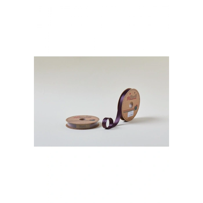 Biye Saten Katlı 040 Bordo 2 cm 25 Metre %100 Polyester