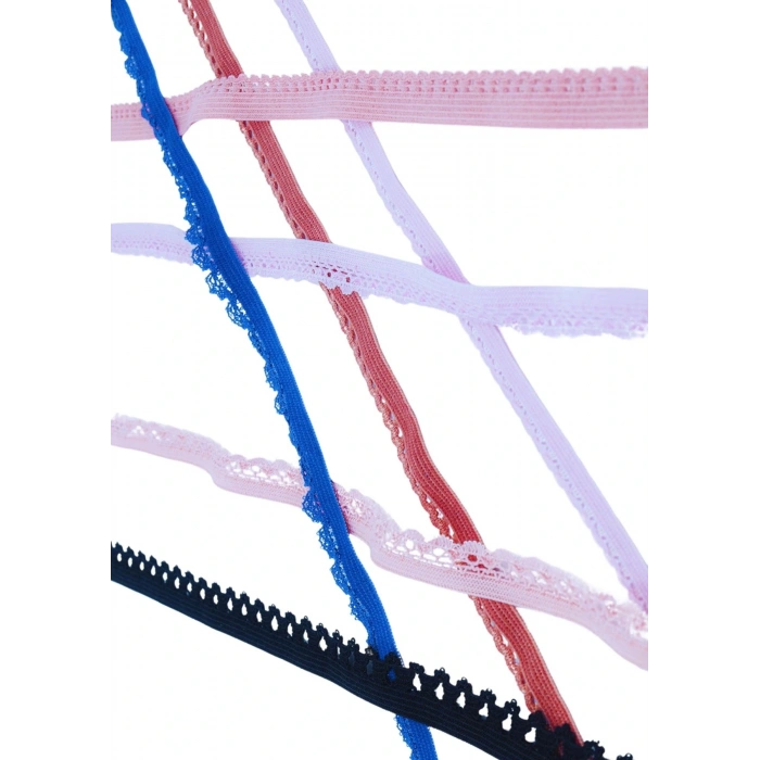 Çamaşır Lastiği Dantelli 1 cm 75 Metre 1 Top Beyaz 1. Model