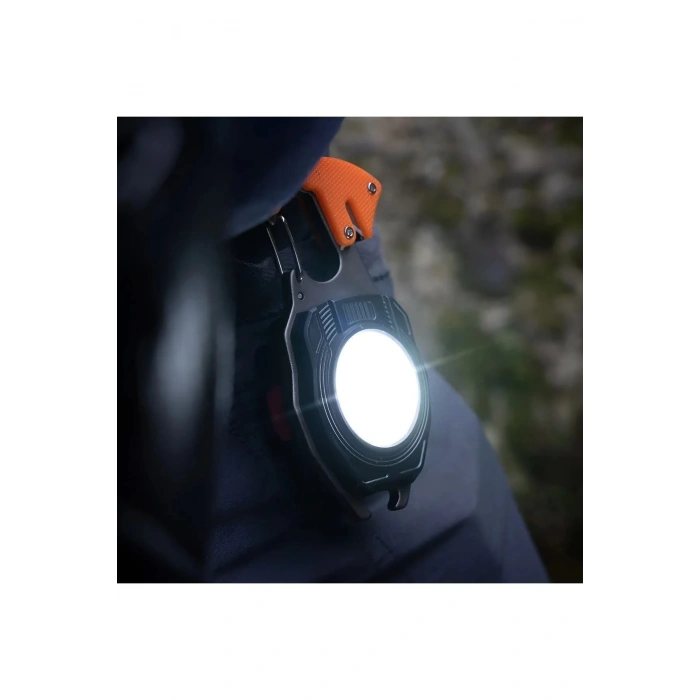 Çok Fonksiyonlu Mini Led Lamba Anahtarlık Ve Çakmak Usb Şarjlı Kamp İçin Taşınabilir 7 Modlu