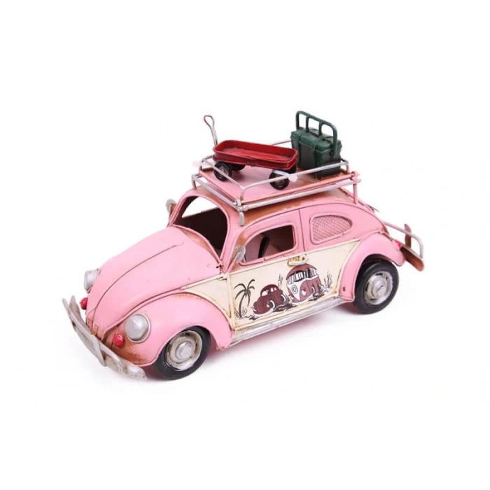 Byhodi Dekoratif Metal Araba Çerçeveli Kumbaralı Biblo (599599)