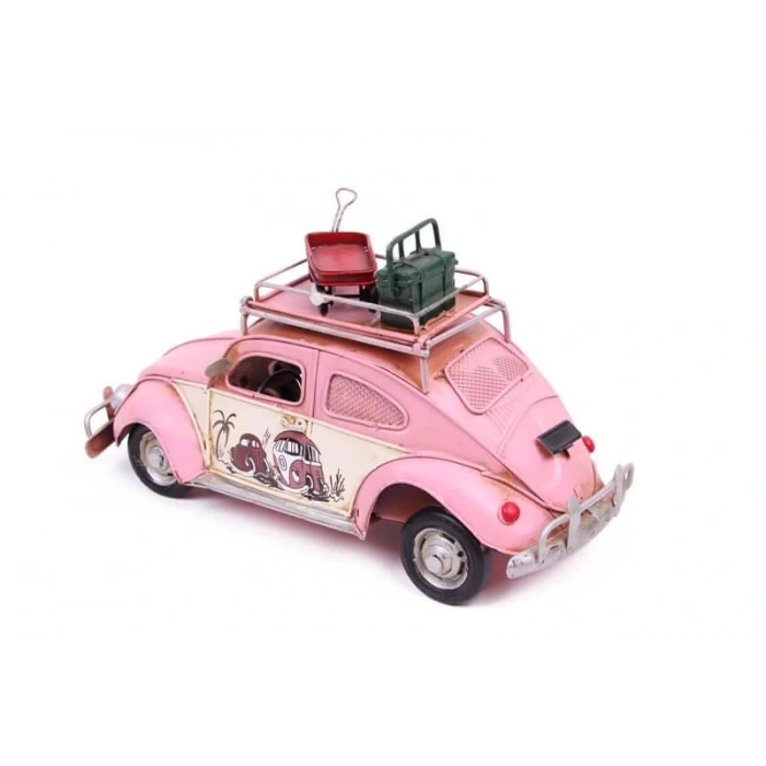 Byhodi Dekoratif Metal Araba Çerçeveli Kumbaralı Biblo (599599)