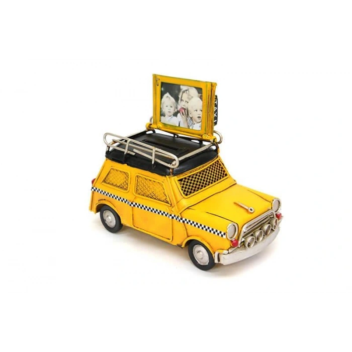 Byhodi Dekoratif Metal Araba Çerçeveli ve Kumbaralı (599599)