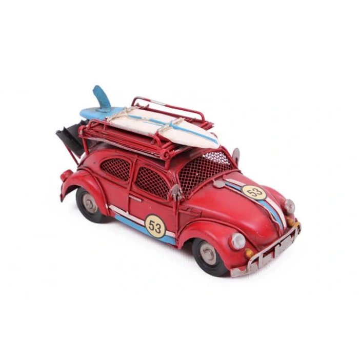 Byhodi Dekoratif Metal Araba Çerçeveli ve Kumbaralı Hediyelik (1378SS) (599599)