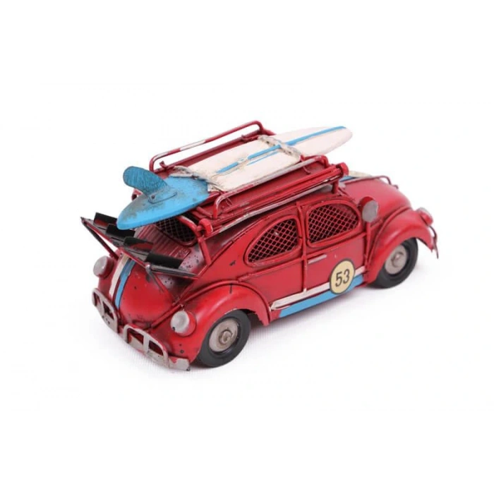 Byhodi Dekoratif Metal Araba Çerçeveli ve Kumbaralı Hediyelik (1378SS) (599599)